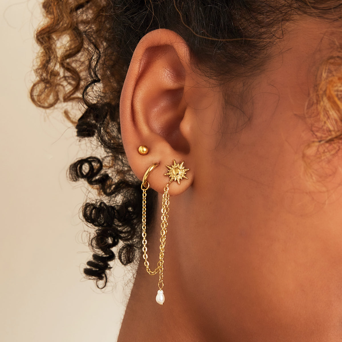 Orecchino Earcuff Rachele, Acciaio, Resistente all'acqua - Trinwel.com